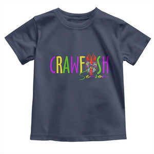 Funny Mardi Gras Cajun Crawfish Season Toddler T Shirt TS11 Navy Print Your Wear