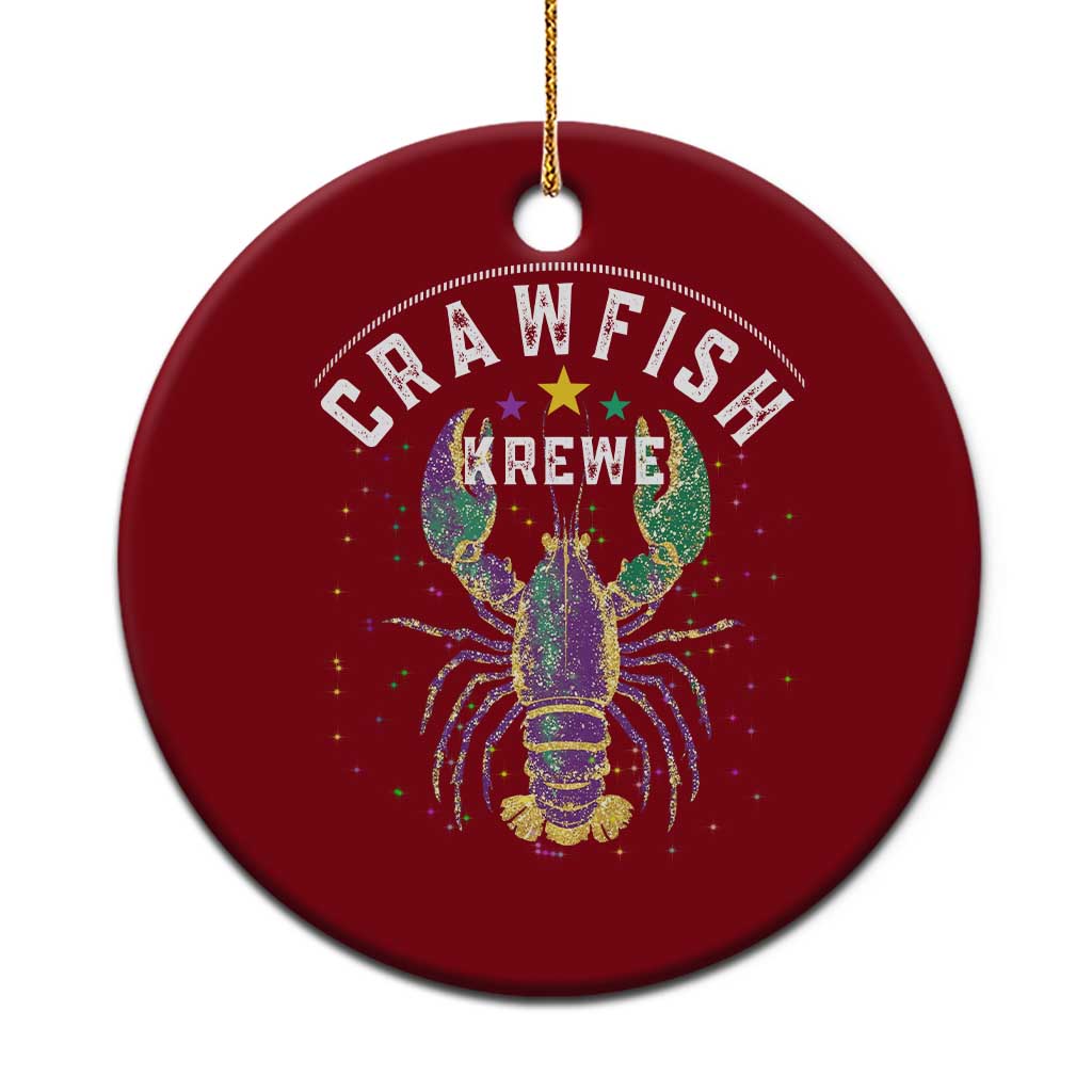 Funny Cajun Crawfish Boil Mardi Gras Ceramic Ornament Crawfish Krewe TS11 1pc Red Print Your Wear