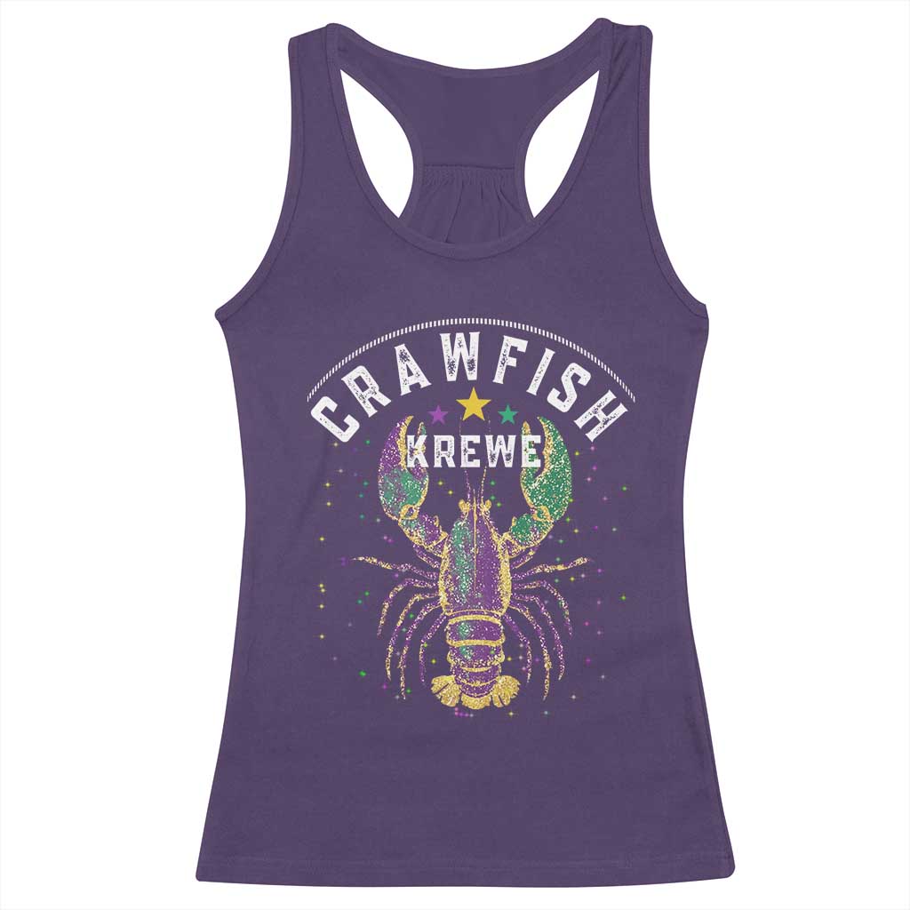Funny Cajun Crawfish Boil Mardi Gras Racerback Tank Top Crawfish Krewe TS11 Purple Print Your Wear