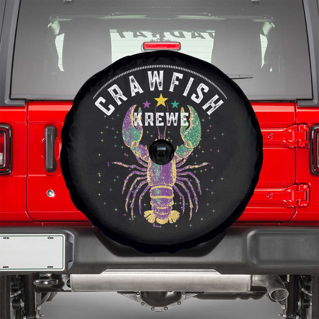 Funny Cajun Crawfish Boil Mardi Gras Spare Tire Cover Crawfish Krewe TS11 Black Print Your Wear