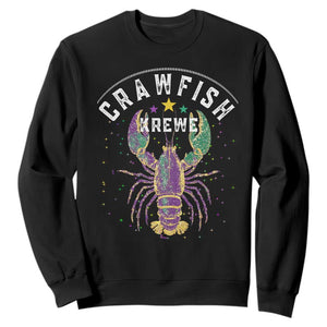 Funny Cajun Crawfish Boil Mardi Gras Sweatshirt Crawfish Krewe TS11 Black Print Your Wear