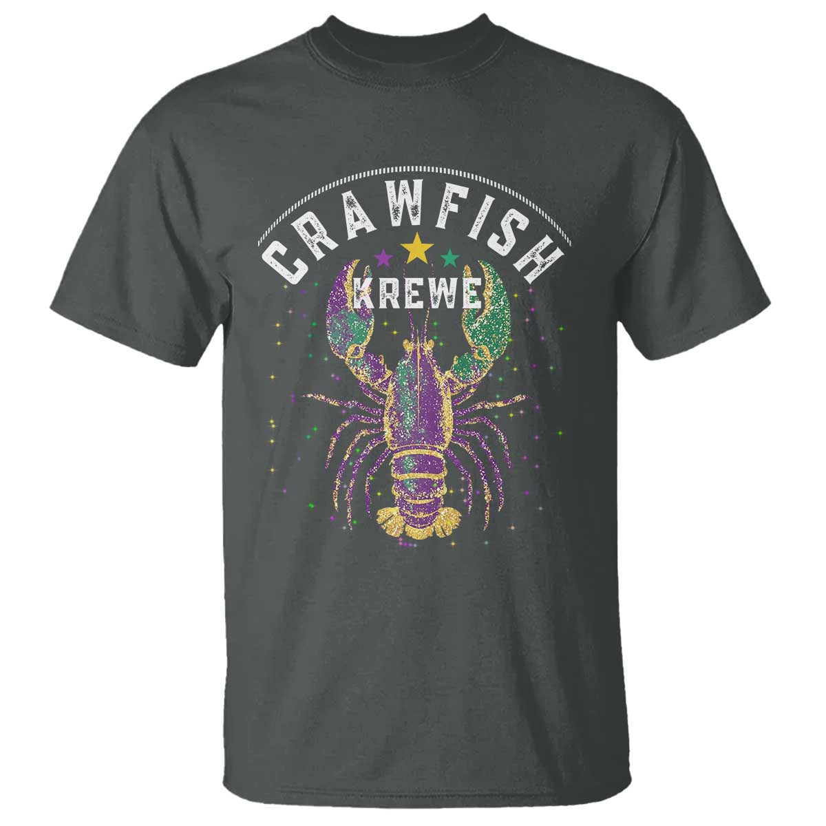 Funny Cajun Crawfish Boil Mardi Gras T Shirt Crawfish Krewe TS11 Dark Heather Print Your Wear