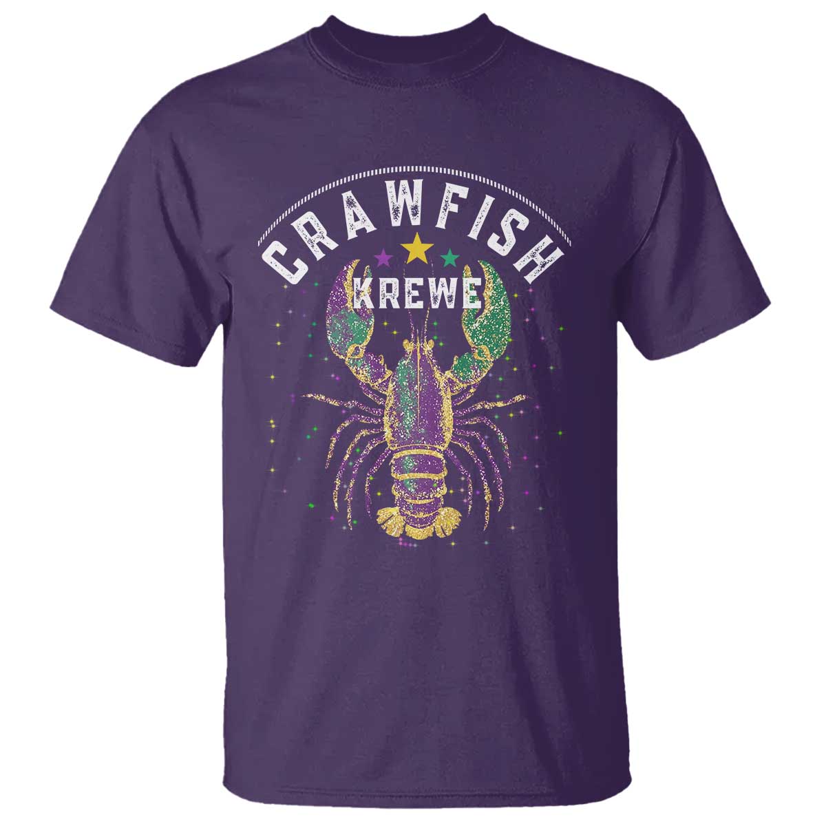 Funny Cajun Crawfish Boil Mardi Gras T Shirt Crawfish Krewe TS11 Purple Print Your Wear