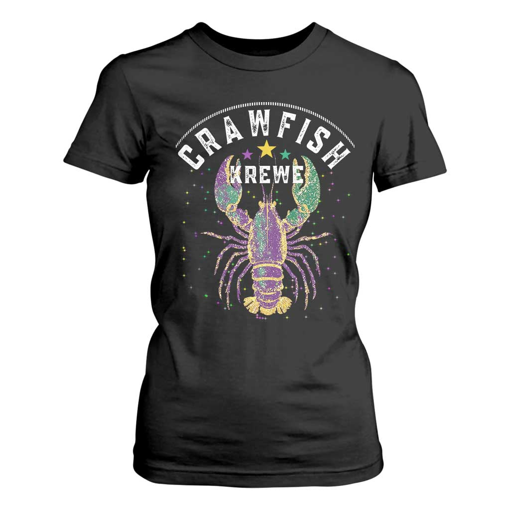 Funny Cajun Crawfish Boil Mardi Gras T Shirt For Women Crawfish Krewe TS11 Black Print Your Wear