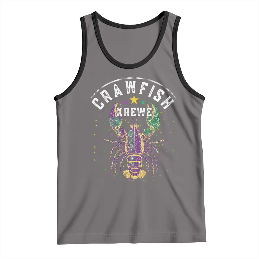 Funny Cajun Crawfish Boil Mardi Gras Tank Top Crawfish Krewe TS11 Deep Heather Black Print Your Wear