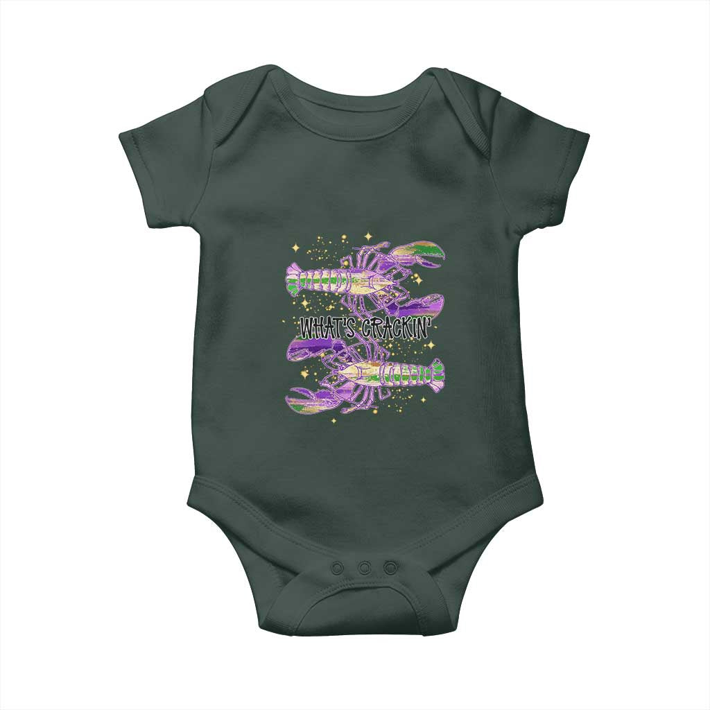 Funny Cajun Crawfish Boil Mardi Gras Baby Onesie What's Crackin TS11 Print Your Wear