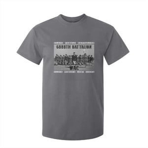 6888th Battalion T Shirt For Kid Black Female Battalion WAC Women's Army Corps Black History Month TS11 Charcoal Print Your Wear