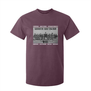 6888th Battalion T Shirt For Kid Black Female Battalion WAC Women's Army Corps Black History Month TS11 Maroon Print Your Wear
