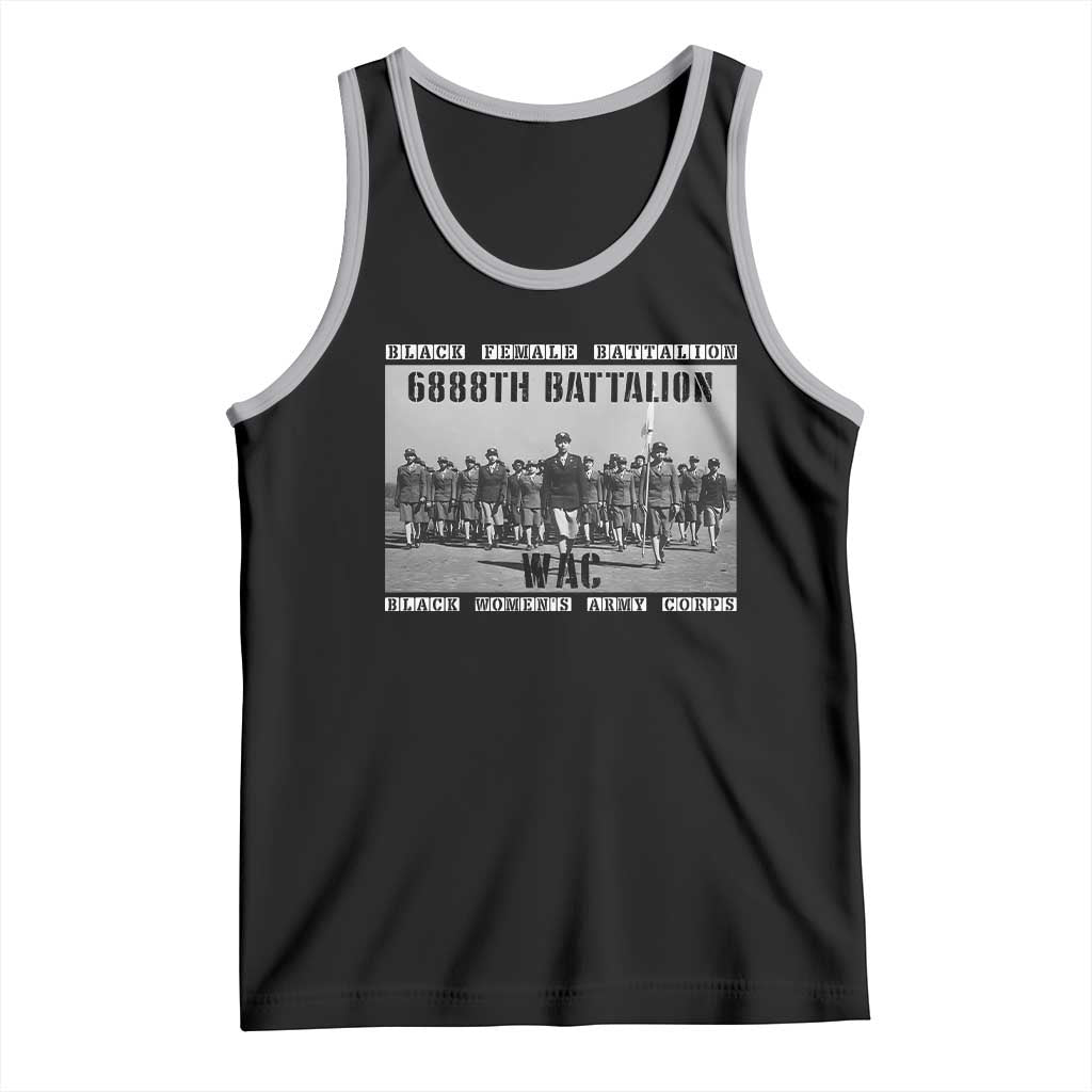6888th Battalion Tank Top Black Female Battalion WAC Women's Army Corps Black History Month TS11 Black Athletic Heather Print Your Wear