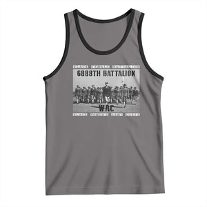 6888th Battalion Tank Top Black Female Battalion WAC Women's Army Corps Black History Month TS11 Deep Heather Black Print Your Wear