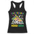 Funny This Teacher Loves Mardi Gras Racerback Tank Top King Cake Jester Hat TS11 Black Print Your Wear