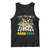 Funny This Teacher Loves Mardi Gras Tank Top King Cake Jester Hat TS11 Black Print Your Wear
