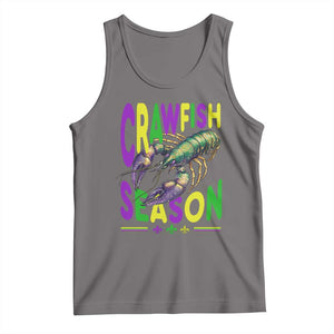 Funny Cajun Crawfish Boil Mardi Gras Tank Top Crawfish Season Fleur De Lis TS11 Deep Heather Print Your Wear
