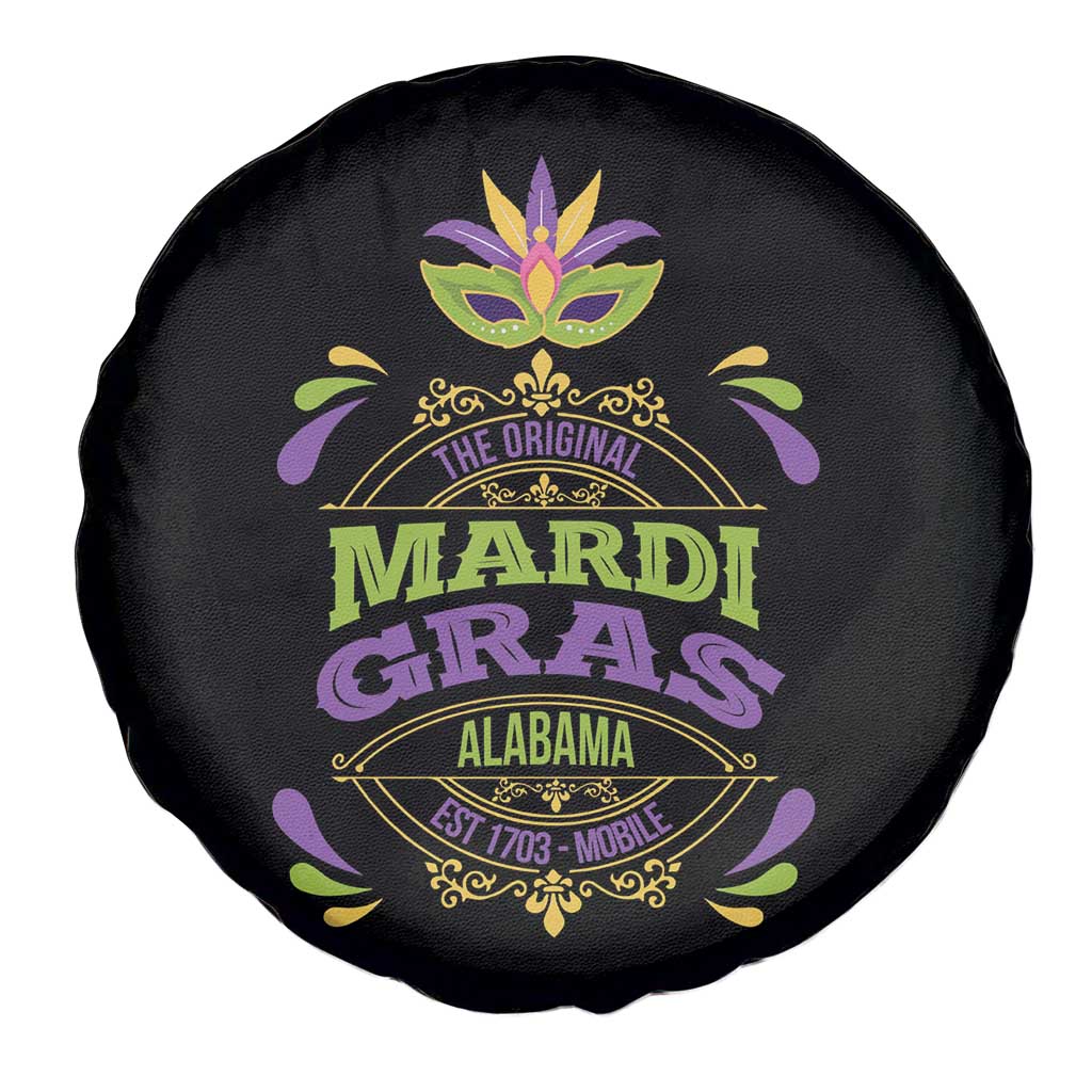 Funny The Original Mardi Gras Mobile Alabama Est 1703 Spare Tire Cover TS11 Print Your Wear