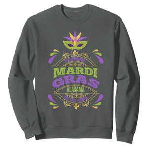 Funny The Original Mardi Gras Mobile Alabama Est 1703 Sweatshirt TS11 Dark Heather Print Your Wear
