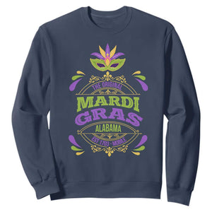Funny The Original Mardi Gras Mobile Alabama Est 1703 Sweatshirt TS11 Navy Print Your Wear