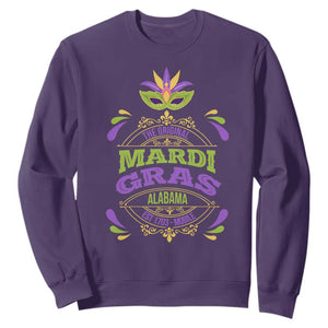 Funny The Original Mardi Gras Mobile Alabama Est 1703 Sweatshirt TS11 Purple Print Your Wear