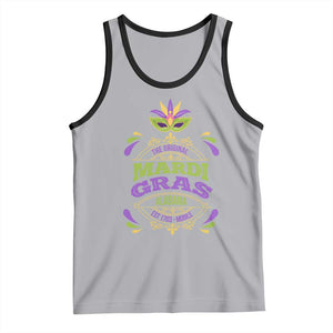 Funny The Original Mardi Gras Mobile Alabama Est 1703 Tank Top TS11 Athletic Heather Black Print Your Wear