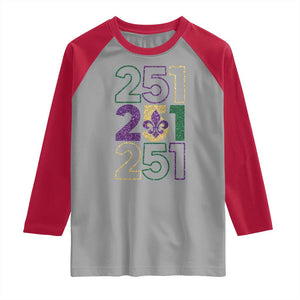 Funny Mobile Mardi Gras 251 Raglan Shirt Glitter Print Area Code TS11 Sport Gray Red Print Your Wear