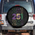 Funny Mobile Mardi Gras 251 Spare Tire Cover Glitter Print Area Code TS11 No hole Black Print Your Wear