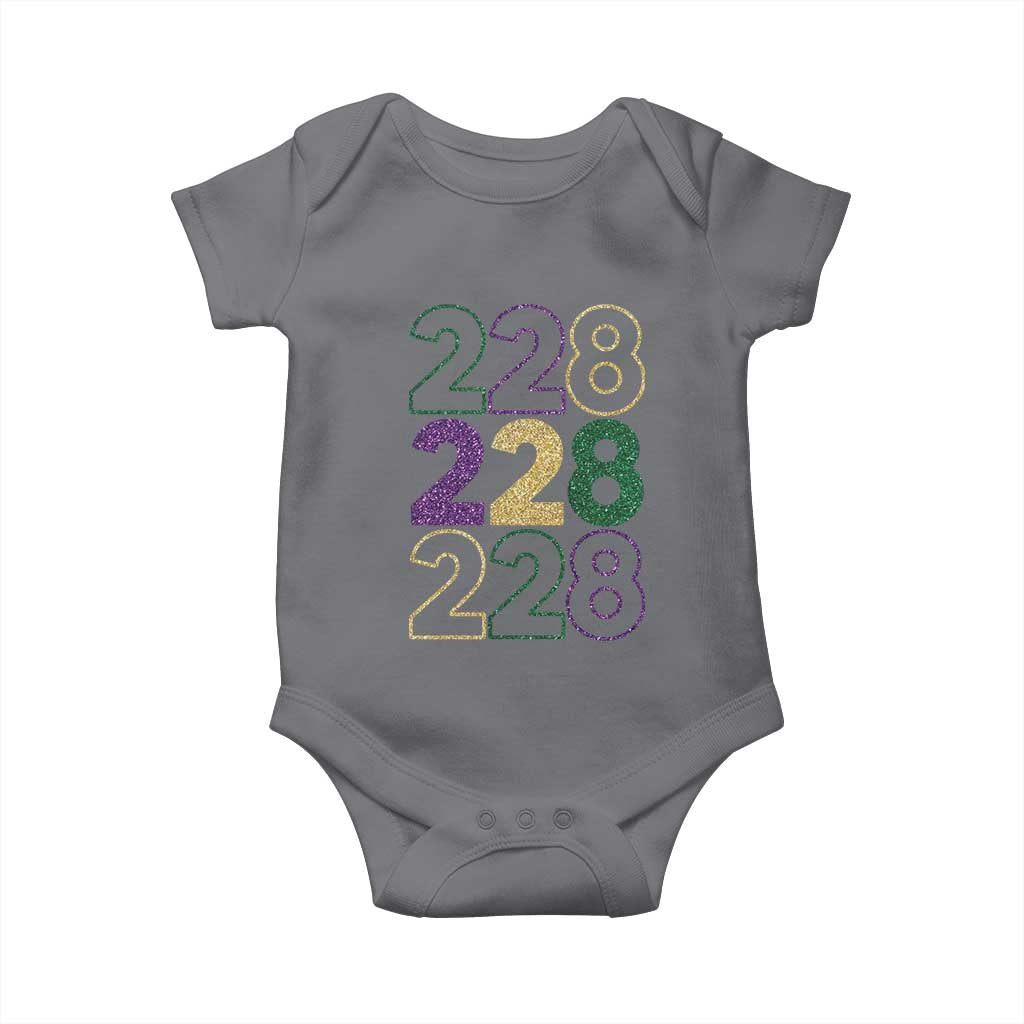 Funny The Coast Mardi Gras 228 Baby Onesie Glitter Print Area Code TS11 Charcoal Print Your Wear