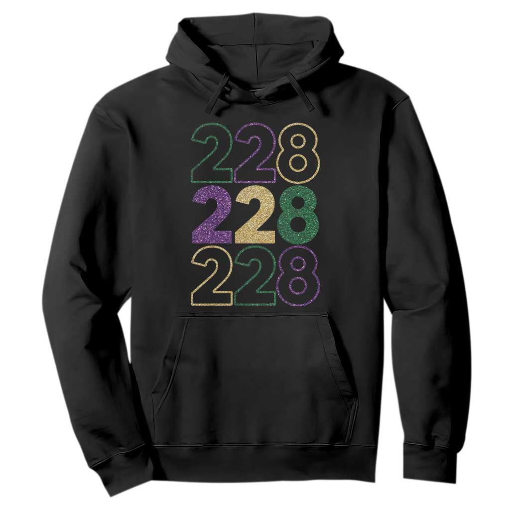Funny The Coast Mardi Gras 228 Hoodie Glitter Print Area Code TS11 Black Print Your Wear