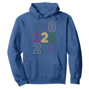 Funny The Coast Mardi Gras 228 Hoodie Glitter Print Area Code TS11 Royal Blue Print Your Wear