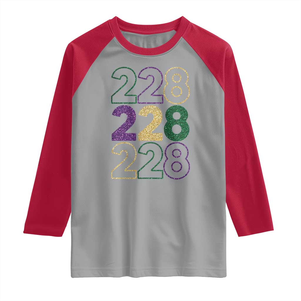 Funny The Coast Mardi Gras 228 Raglan Shirt Glitter Print Area Code TS11 Sport Gray Red Print Your Wear