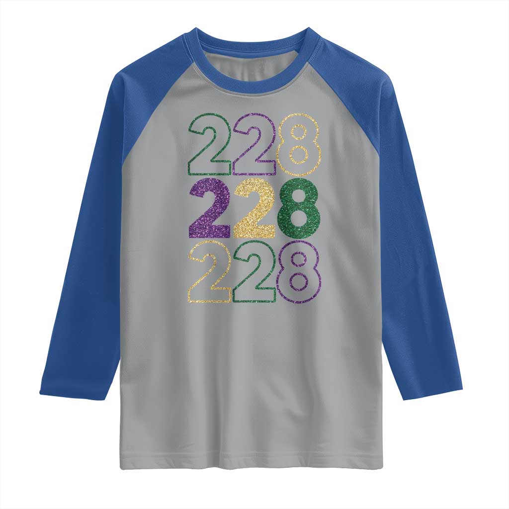 Funny The Coast Mardi Gras 228 Raglan Shirt Glitter Print Area Code TS11 Sport Gray Royal Print Your Wear