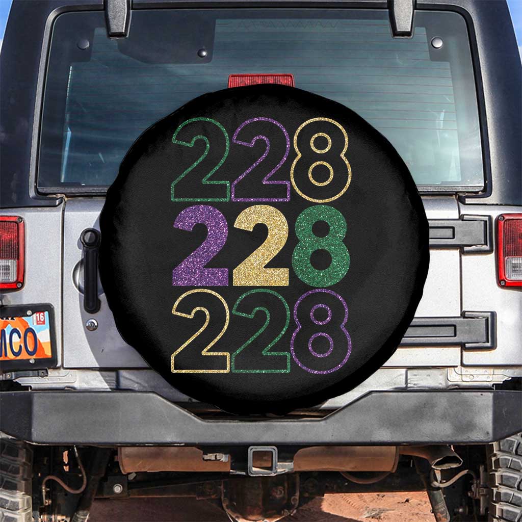Funny The Coast Mardi Gras 228 Spare Tire Cover Glitter Print Area Code TS11 No hole Black Print Your Wear