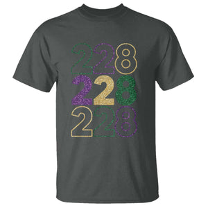 Funny The Coast Mardi Gras 228 T Shirt Glitter Print Area Code TS11 Dark Heather Print Your Wear