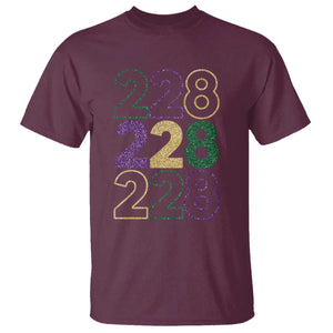 Funny The Coast Mardi Gras 228 T Shirt Glitter Print Area Code TS11 Maroon Print Your Wear