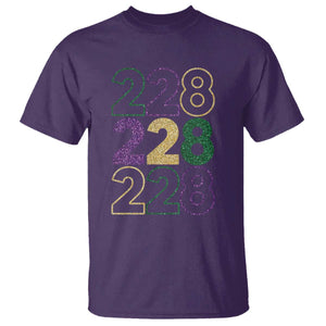 Funny The Coast Mardi Gras 228 T Shirt Glitter Print Area Code TS11 Purple Print Your Wear