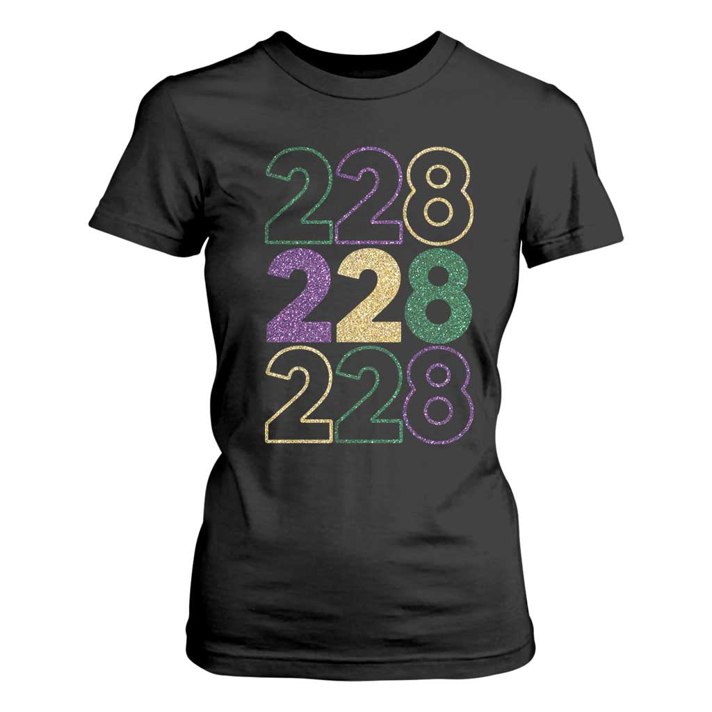 Funny The Coast Mardi Gras 228 T Shirt For Women Glitter Print Area Code TS11 Black Print Your Wear