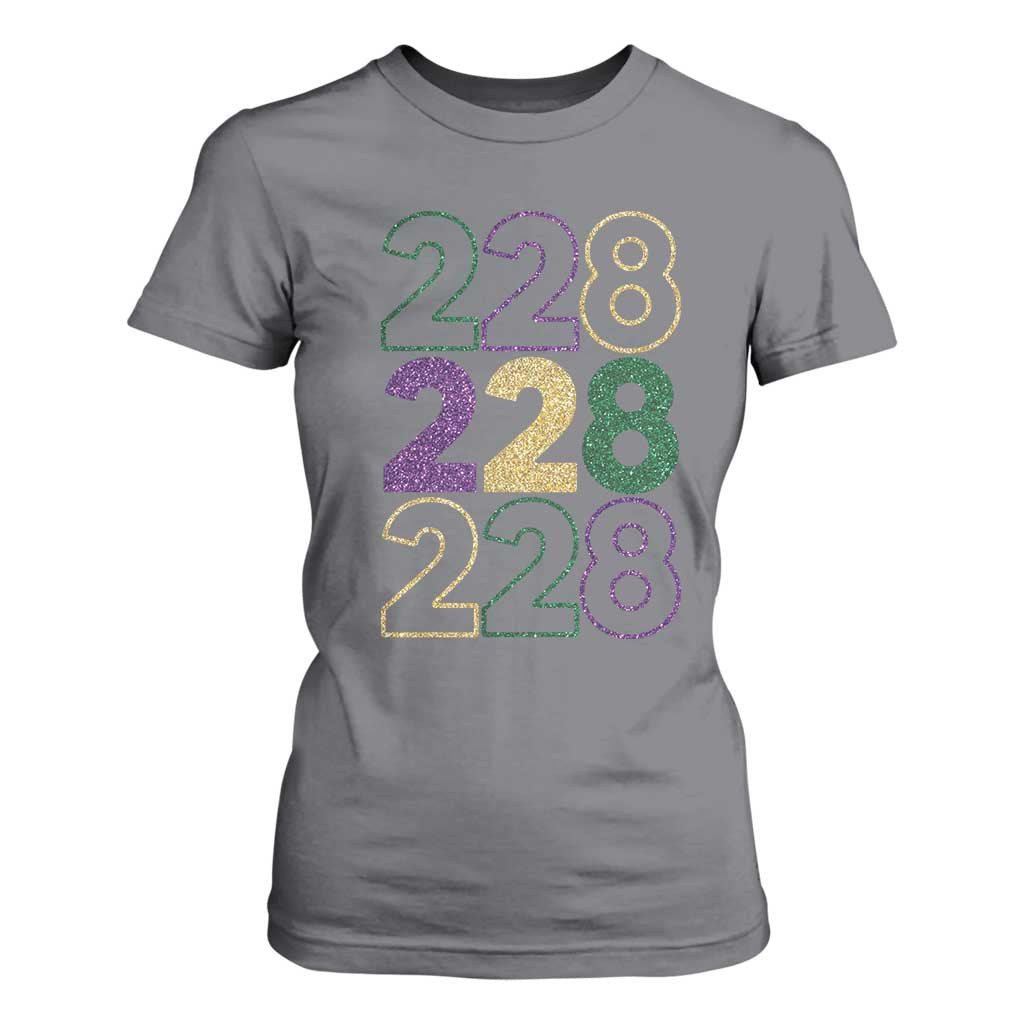 Funny The Coast Mardi Gras 228 T Shirt For Women Glitter Print Area Code TS11 Charcoal Print Your Wear