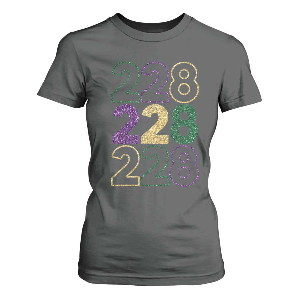 Funny The Coast Mardi Gras 228 T Shirt For Women Glitter Print Area Code TS11 Dark Heather Print Your Wear