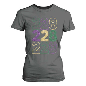 Funny The Coast Mardi Gras 228 T Shirt For Women Glitter Print Area Code TS11 Dark Heather Print Your Wear