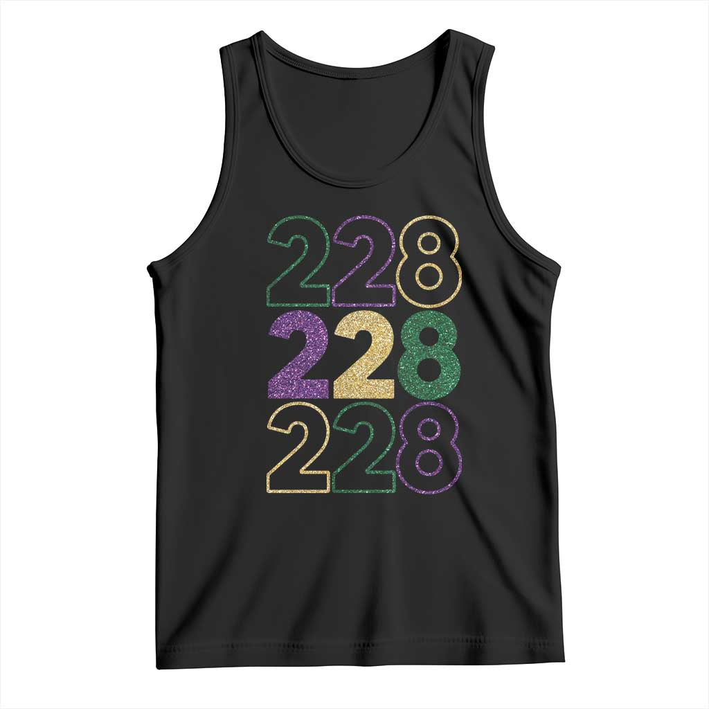 Funny The Coast Mardi Gras 228 Tank Top Glitter Print Area Code TS11 Black Print Your Wear