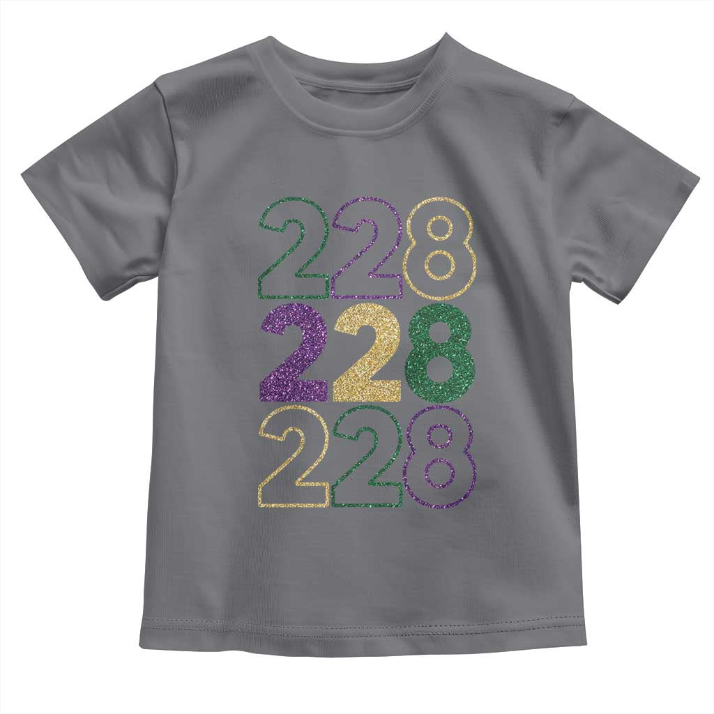 Funny The Coast Mardi Gras 228 Toddler T Shirt Glitter Print Area Code TS11 Charcoal Print Your Wear