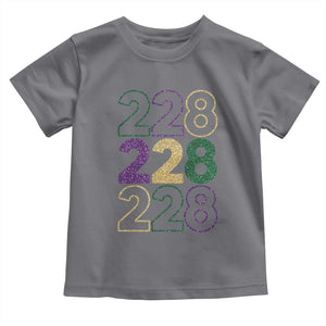 Funny The Coast Mardi Gras 228 Toddler T Shirt Glitter Print Area Code TS11 Charcoal Print Your Wear