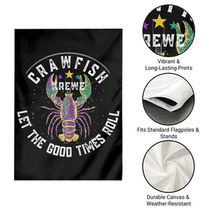 Crawfish Krewe Let The Good Times Roll Garden Flag Funny Mardi Gras TS11 Print Your Wear