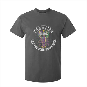 Crawfish Krewe Let The Good Times Roll T Shirt For Kid Funny Mardi Gras TS11 Dark Heather Print Your Wear