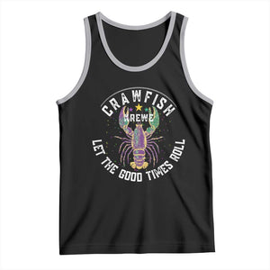 Crawfish Krewe Let The Good Times Roll Tank Top Funny Mardi Gras TS11 Black Athletic Heather Print Your Wear
