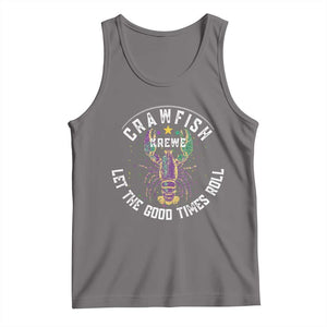 Crawfish Krewe Let The Good Times Roll Tank Top Funny Mardi Gras TS11 Deep Heather Print Your Wear
