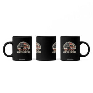 70th Birthday Coffee Mug Vintage 1955 Limited Edition 70 Years Of Being Awesome American Flag TS11 Print Your Wear