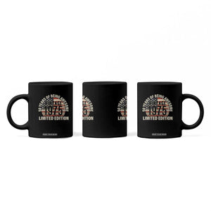 50th Birthday Coffee Mug Vintage 1975 Limited Edition 50 Years Of Being Awesome American Flag TS11 Print Your Wear