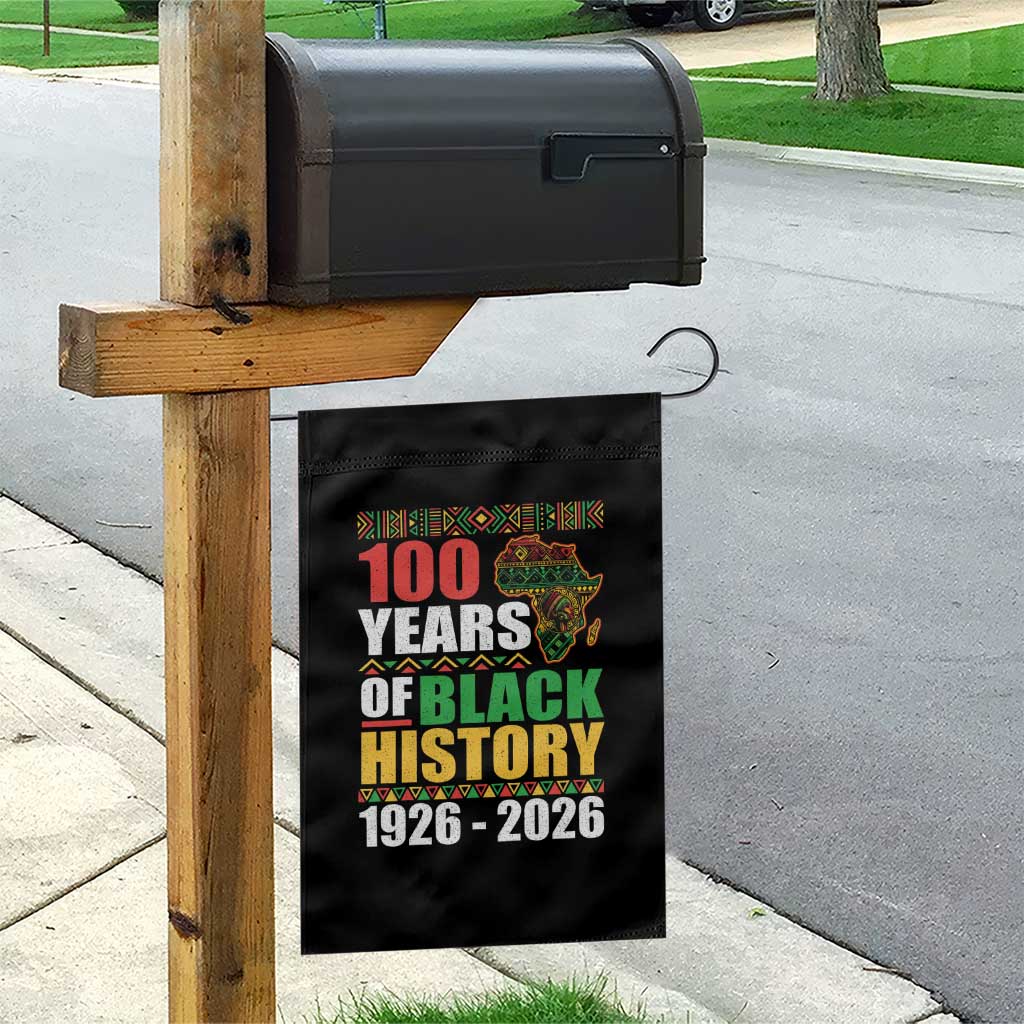 100 Years Of Black History 1926 2026 Centennial Garden Flag Africa Map TS11 Print Your Wear