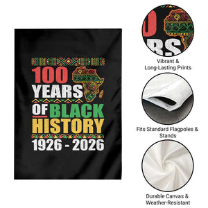 100 Years Of Black History 1926 2026 Centennial Garden Flag Africa Map TS11 Print Your Wear