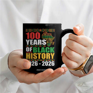 100 Years Of Black History 1926 2026 Centennial Coffee Mug Africa Map TS11 Print Your Wear