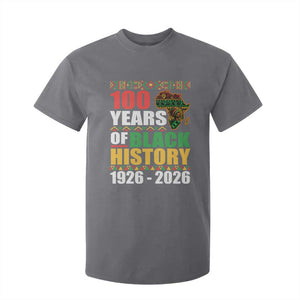100 Years Of Black History 1926 2026 Centennial T Shirt For Kid Africa Map TS11 Charcoal Print Your Wear